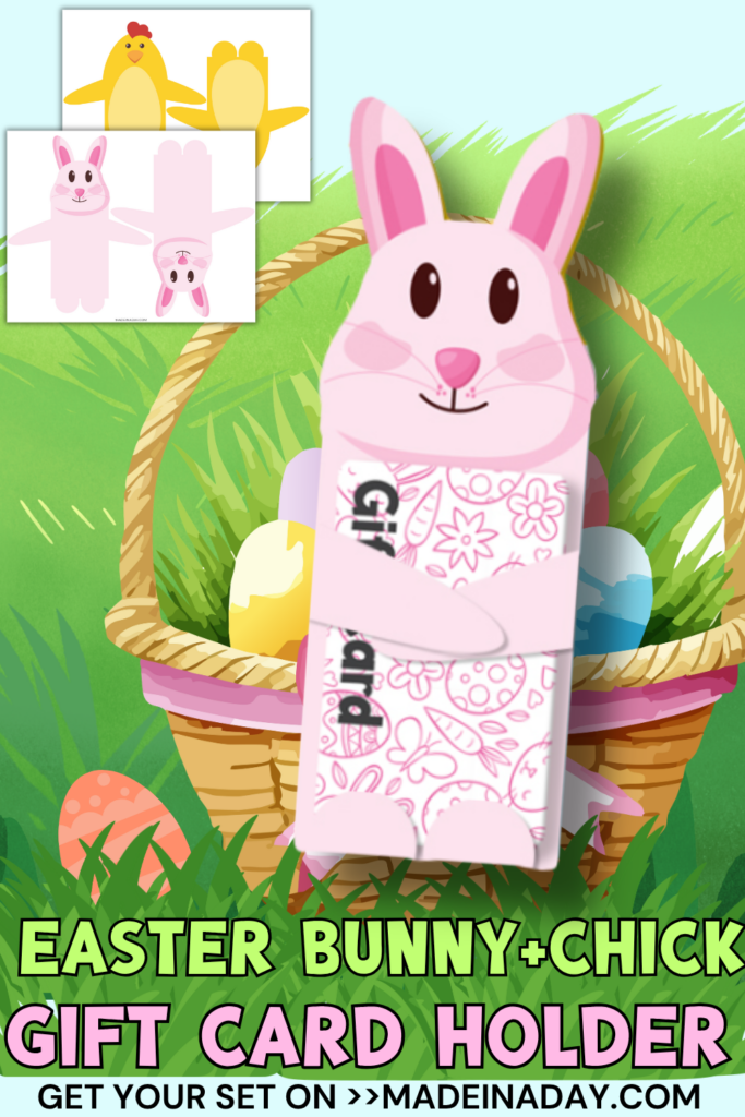 Cute Easter Gift Card Holder Set