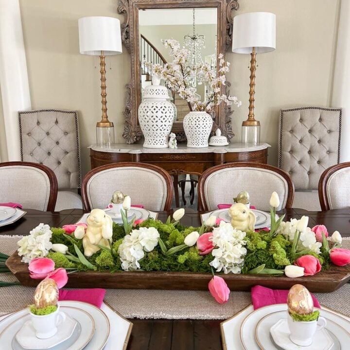 Image for Easy Easter Tablescape: Splendid Spring in Pink and Green
