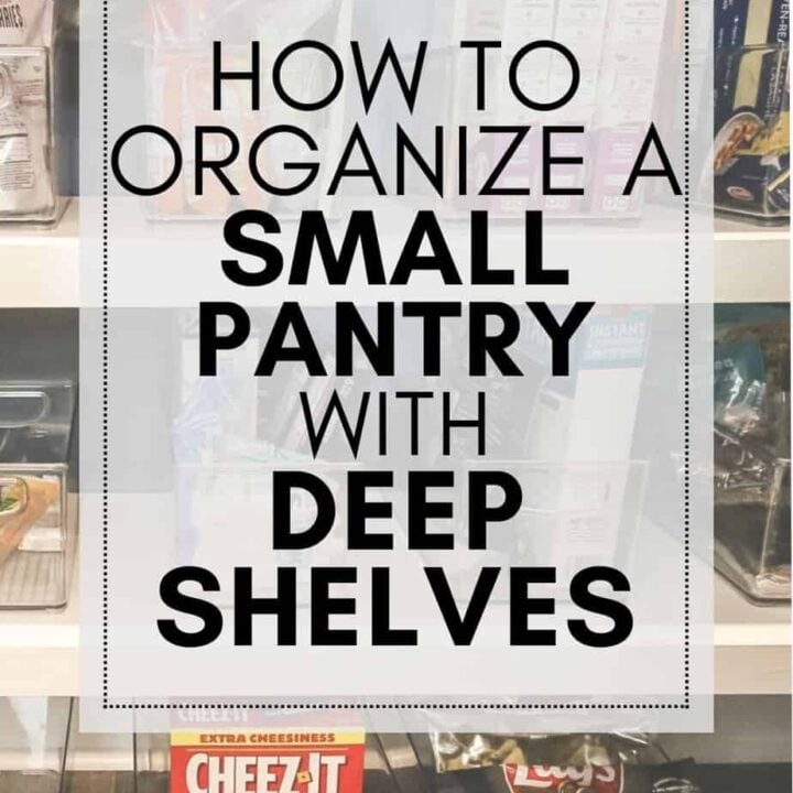 Image for How to organize a small pantry with deep shelves