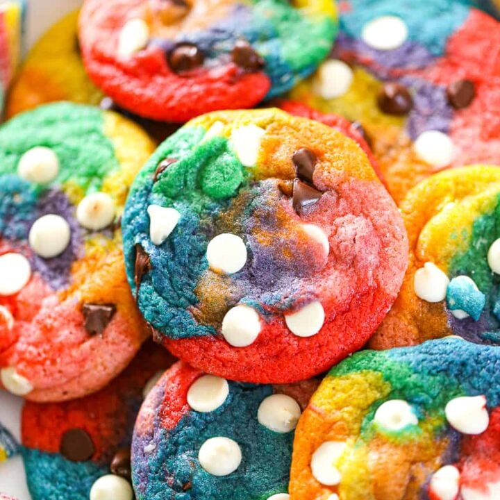 Image for Rainbow Chocolate Chip Cookies Recipe