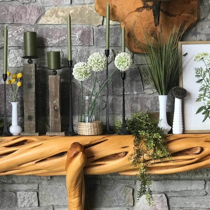 Image for Spring Decor- How to Style a Mantel – Botanical Inspiration