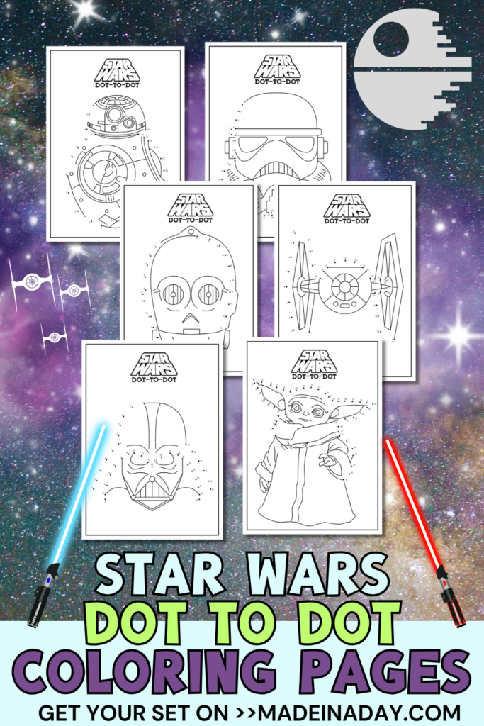 Star Wars Dot to Dot Printables Set