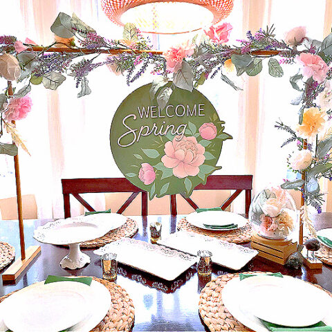 Image for Easy DIY Table Rod for Spring, Wedding, & Party Decorating