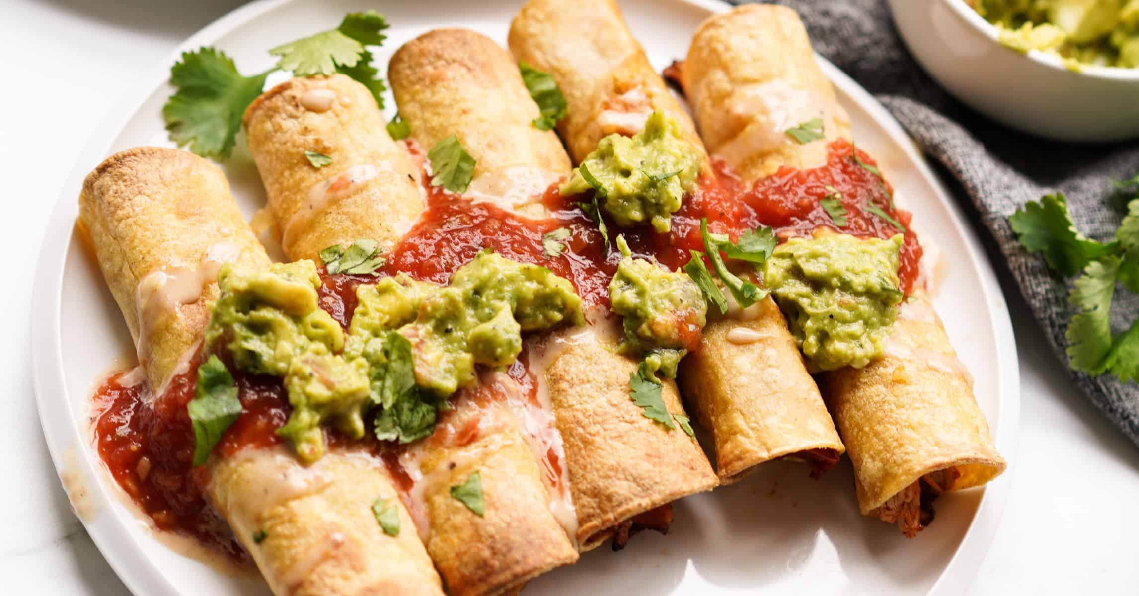 Image for Crispy Baked Chicken Taquitos