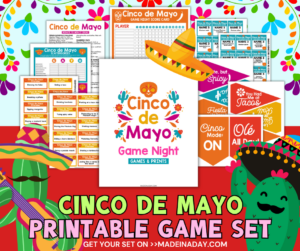 Cinco De Mayo Printable Games Set