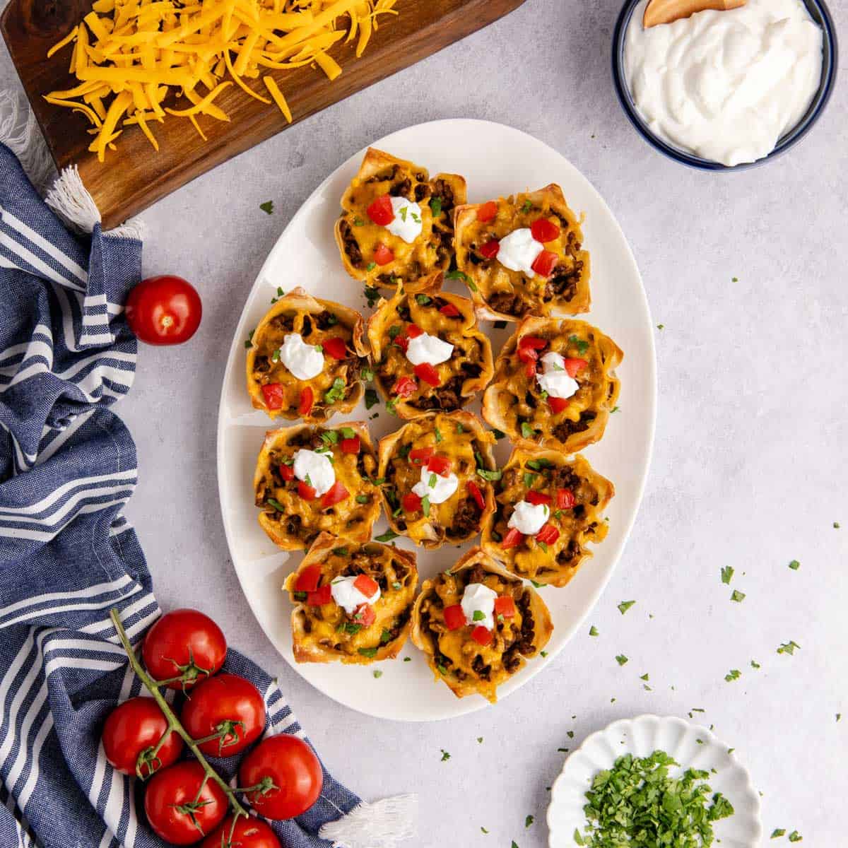 Image for Wonton Mini Taco Cups (Quick & Easy Party Snack)