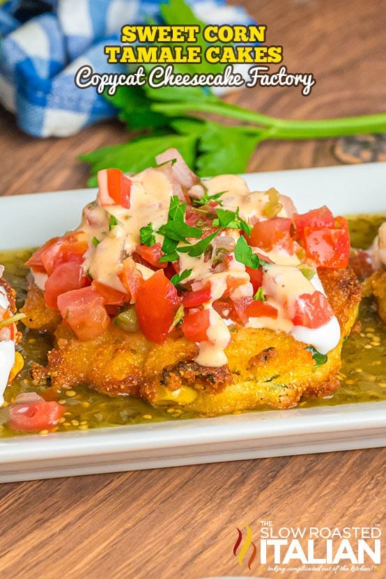 Image for Sweet Corn Tamale Cakes Recipe (Copycat Cheesecake Factory)