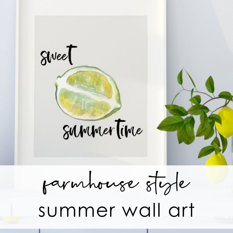 Image for Free Watercolor Printables for Summer (Farmhouse Wall Art)