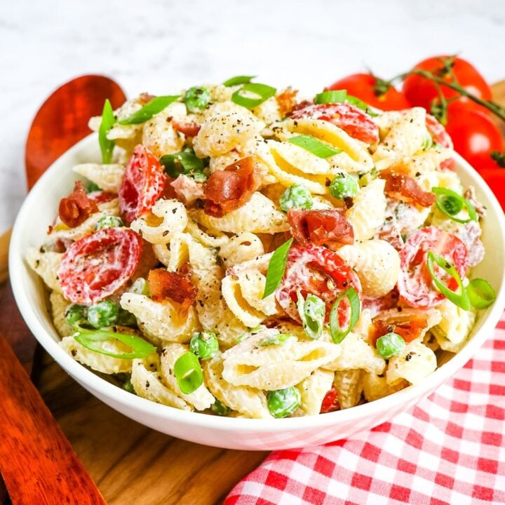 Image for Creamy Bacon Ranch Pasta Salad with Peas