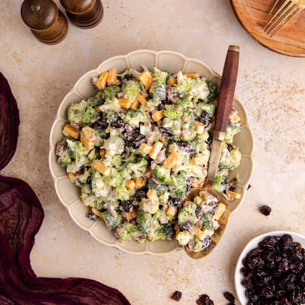 Image for This Broccoli Salad with Cranberries Always Disappears First