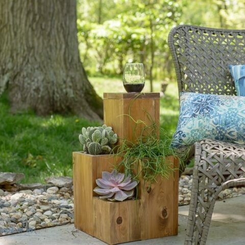 Image for Outdoor DIY Table Planter plus other plant accessories to make!