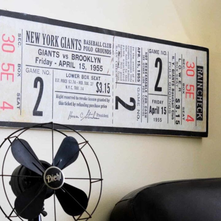 Image for DIY Baseball Wall Art: A Big Ticket Gift Idea!
