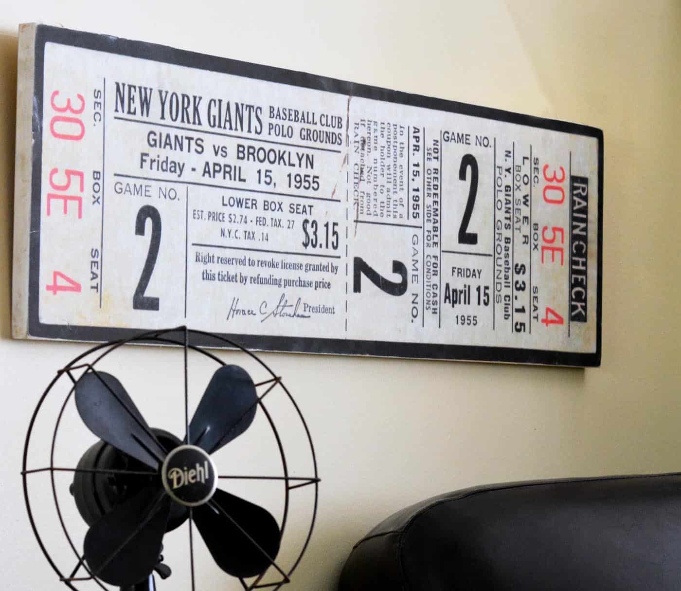 Image for DIY Baseball Wall Art: A Big Ticket Gift Idea!