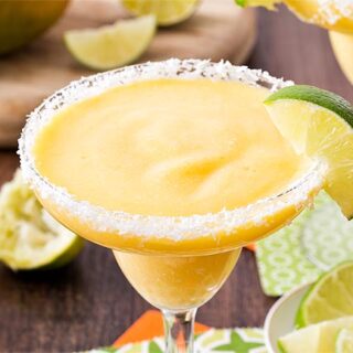 Image for Frozen Mango Margarita Recipe (Tequila and Virgin Margarita)
