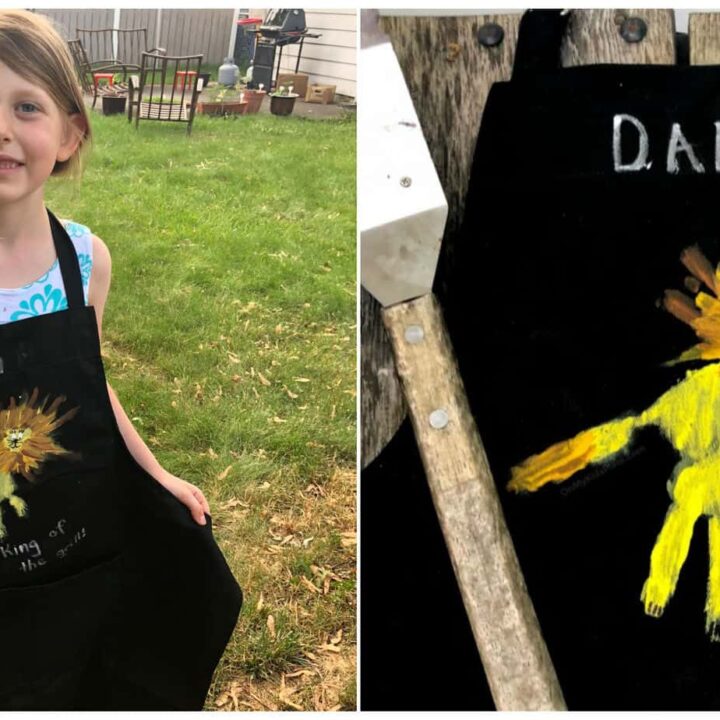 Image for “King Of The Grill” Lion Handprint BBQ Apron