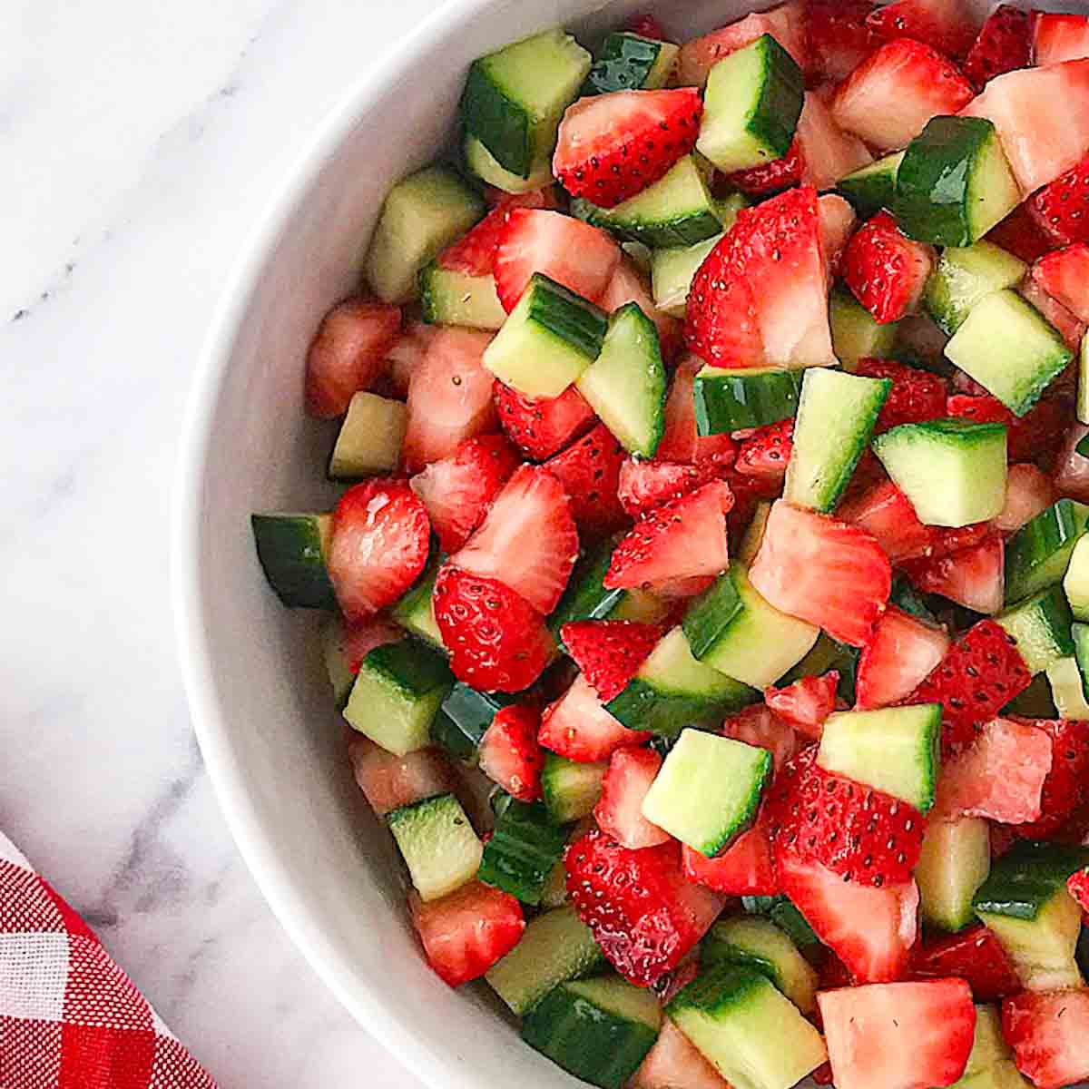 Image for Strawberry cucumber salad