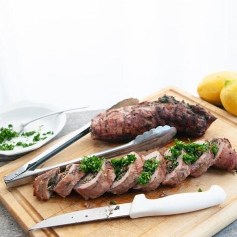Image for Grilled Spinach & Mushroom Stuffed Pork Tenderloin