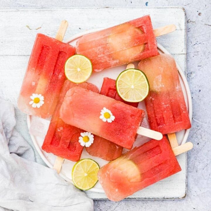 Image for Salted Watermelon Margarita Popsicles
