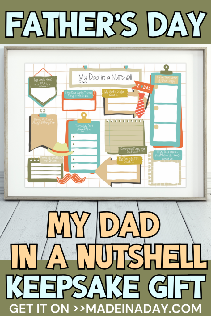 My Dad in a Nutshell Keepsake Gift Set