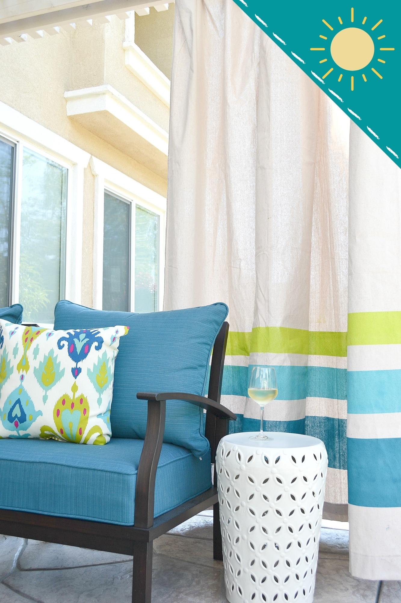 Image for DIY Outdoor Curtains From Drop Cloths