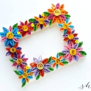 Image for Easy Paper Quilling Craft: Quilled Flower Frame