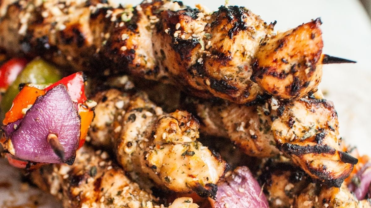 Image for Thai Spicy Basil Chicken Skewers