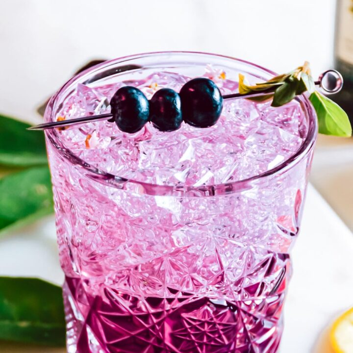 Image for Basil Blueberry Whiskey Smash Recipe