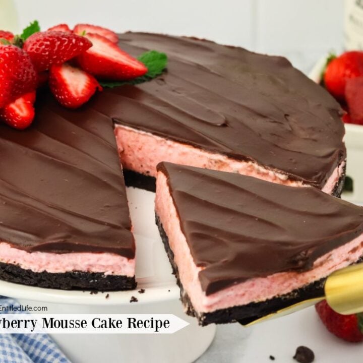 Image for Homemade Chocolate Strawberry Mousse Cake Recipe