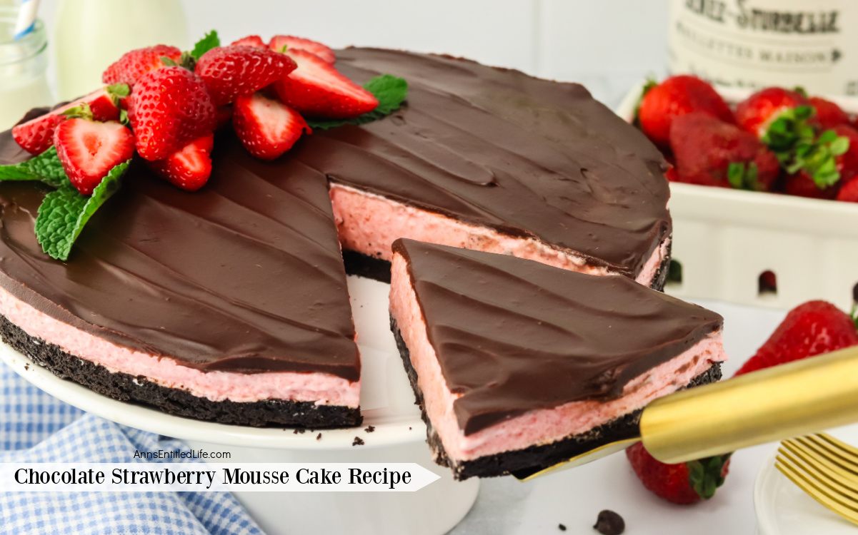 Image for Homemade Chocolate Strawberry Mousse Cake Recipe