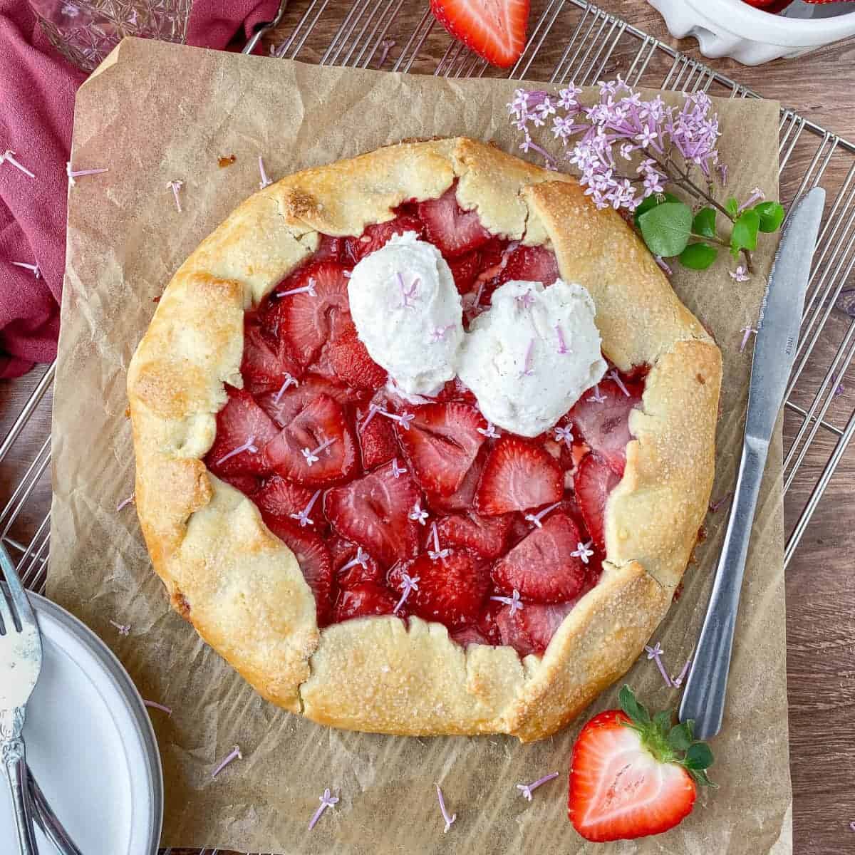 Image for Lilac Strawberry Galette