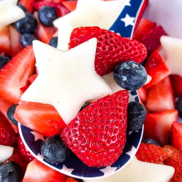 Image for Patriotic Red, White, and Blue Fruit Salad
