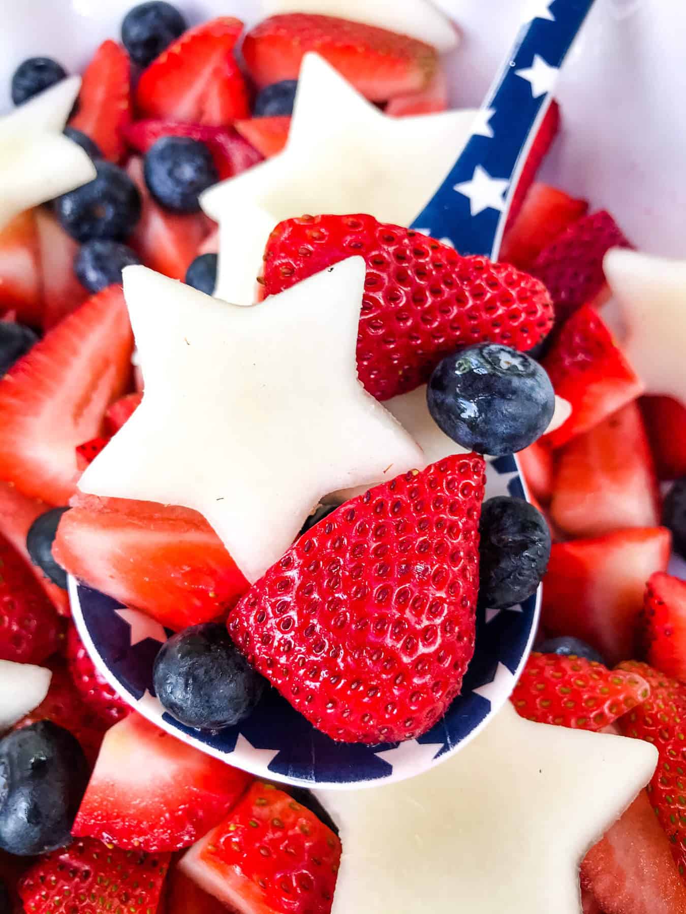 Image for Patriotic Red, White, and Blue Fruit Salad