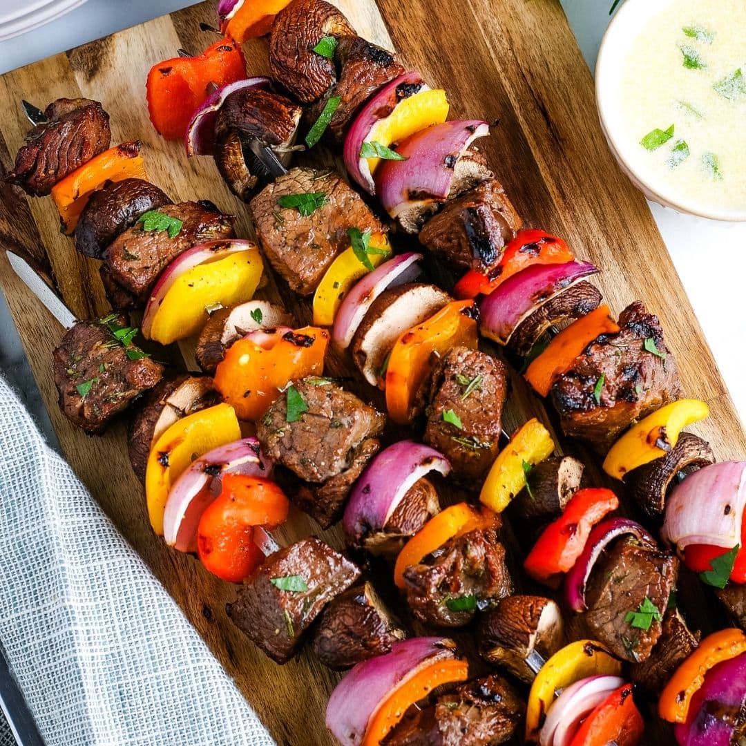 Image for Grilled Steak Kabobs – Easy Summer Dinner