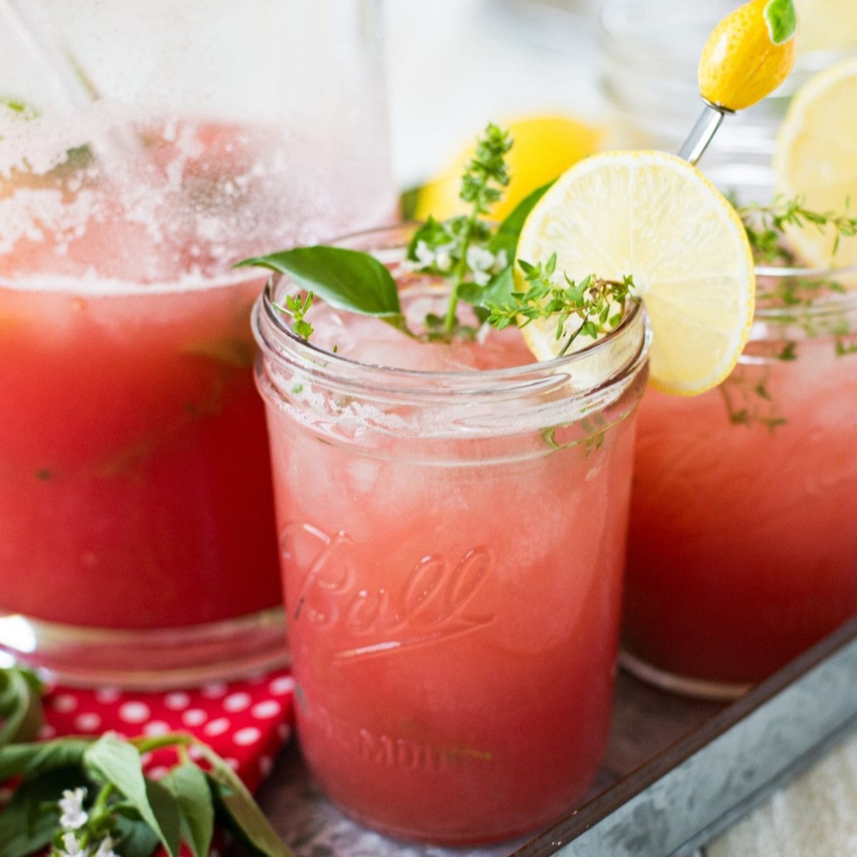 Image for Watermelon Thyme Lemonade