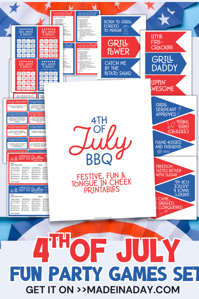 4th of July Fun Party Games Kit