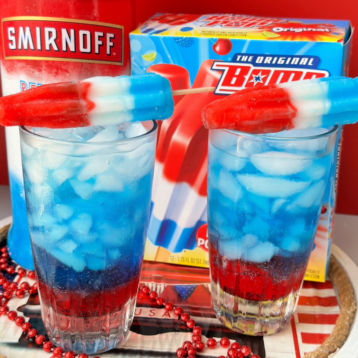 Image for Bomb Pop Cocktail: The Ultimate Red, White & Blue Party Drink