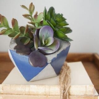 Image for Colorblocked Cement Planter