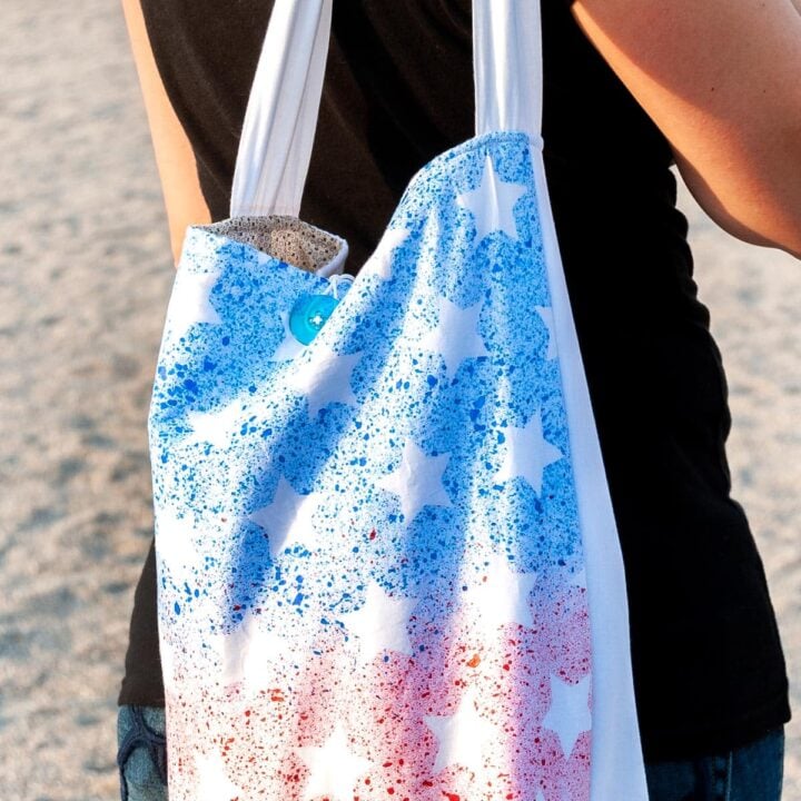 Image for DIY Patriotic Tote Bag with Toothbrush Painting