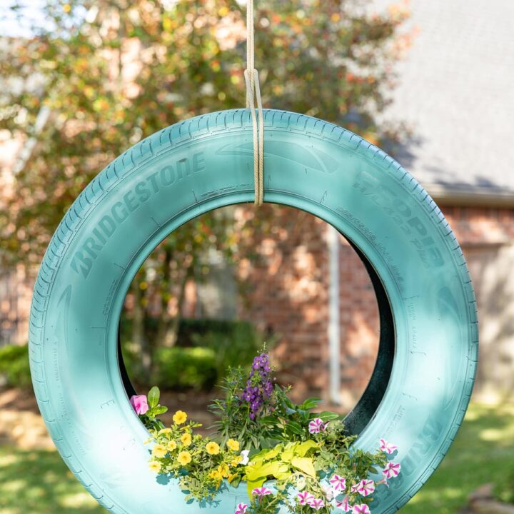 Image for How to Make a DIY Tire Planter