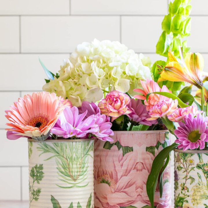 Image for Decoupage Cans: Easy Upcycle Project