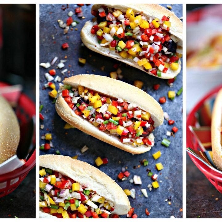 Image for Grilled Beer Brats with Boozy Salsa