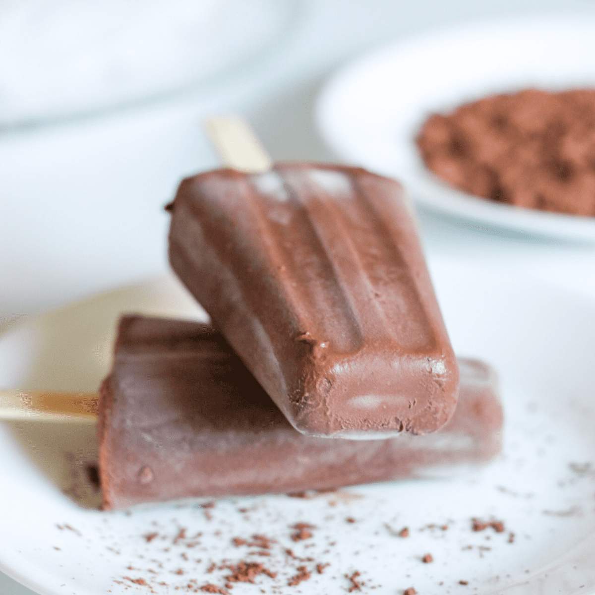 Image for Healthy Chocolate Fudge Popsicles | Easy Homemade Frozen Treat Recipe