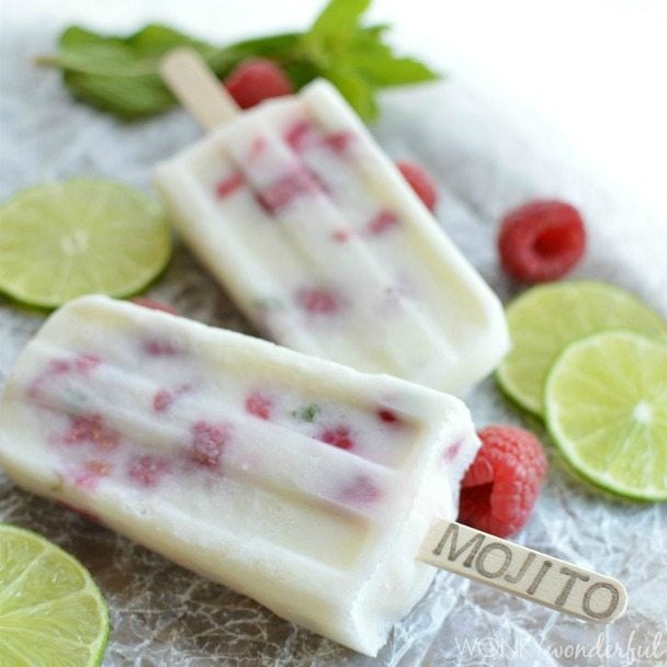 Image for Raspberry Mojito Popsicles