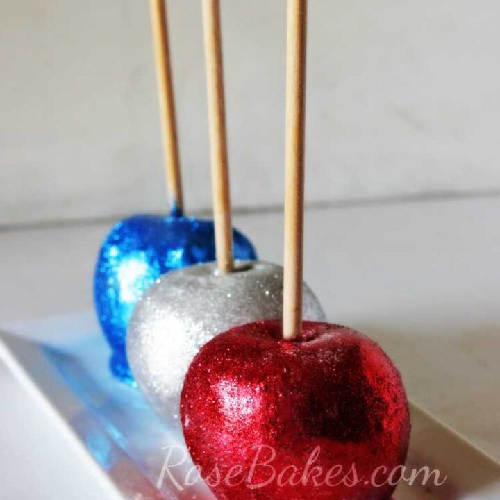 Image for Happy 4th of July with Glittery Candy Apples!!