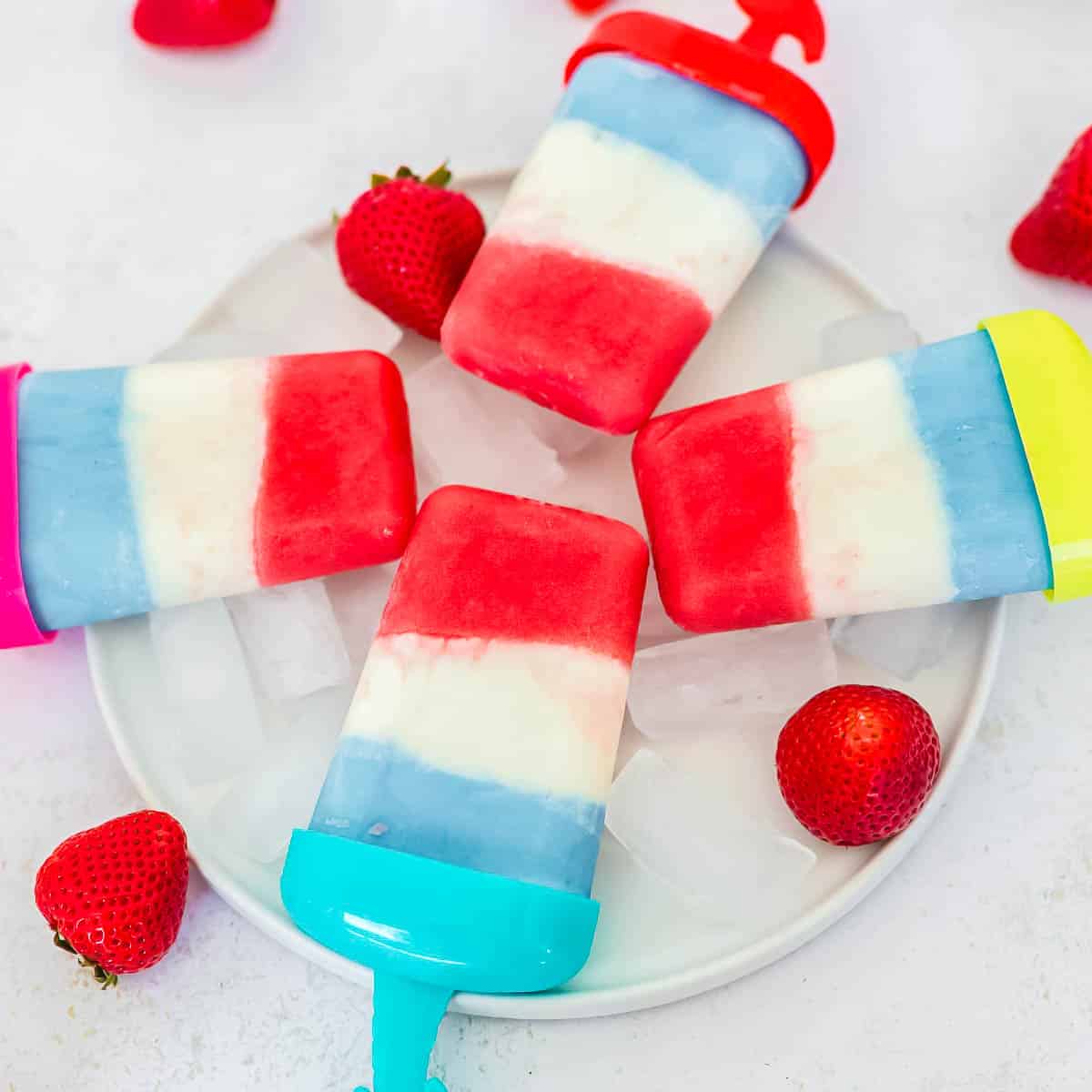 Image for Healthy Red White and Blue Popsicles