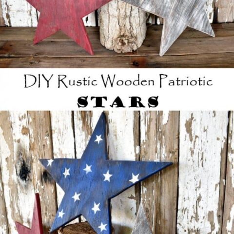 Image for DIY Rustic Wooden Patriotic Stars