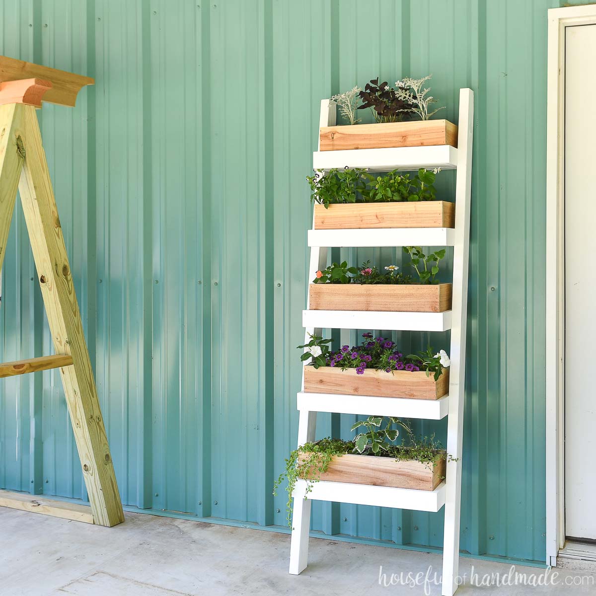 Image for Beautiful Ladder Planter Vertical Garden