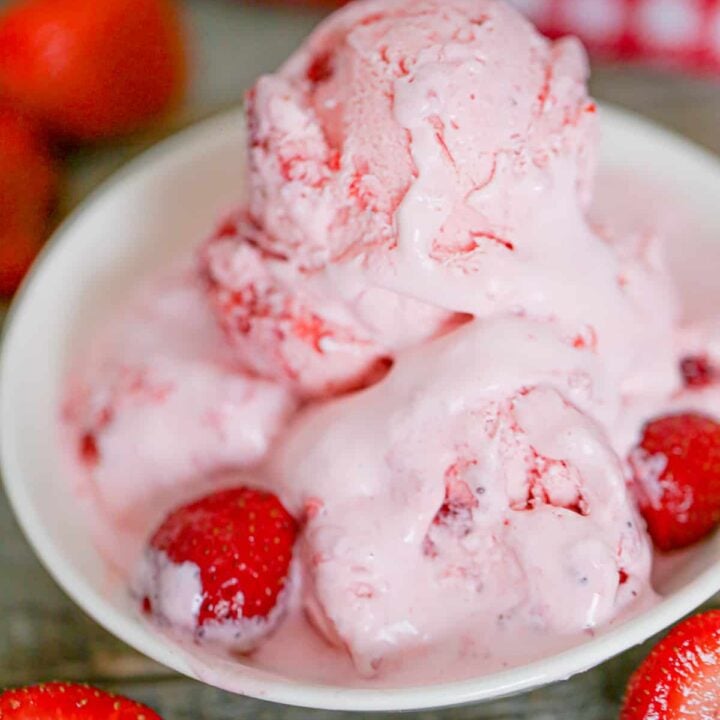 Image for Easiest No Churn Strawberry Ice Cream