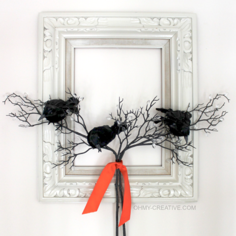 Image for Black Crow Frame Wreath