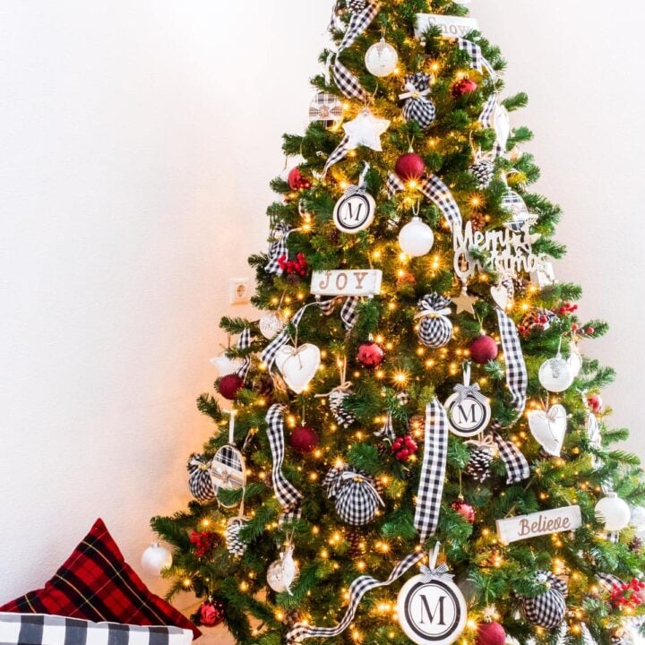 Image for Black and White Buffalo Check Christmas Tree 